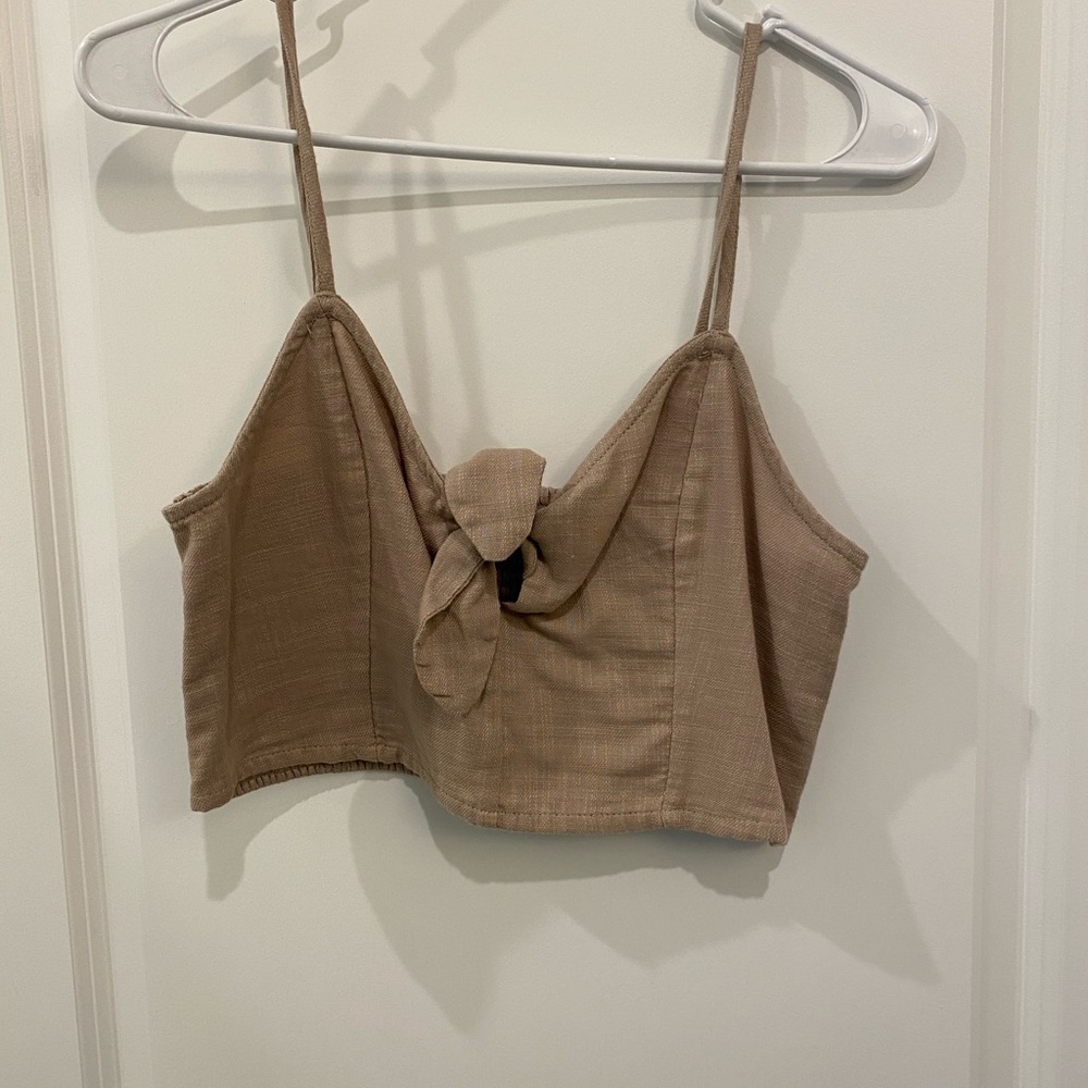 Aerie crop top with tied bow